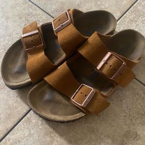 Birkenstock Arizona Softbed Suede Sandal